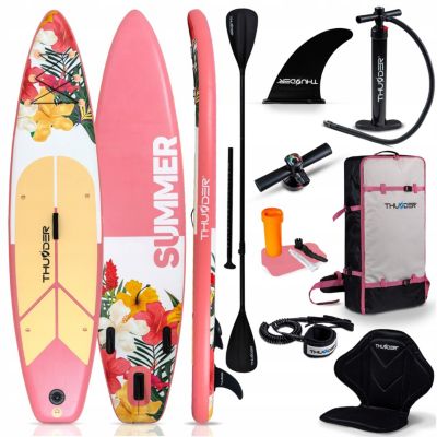 Paddle gonflable 320 cm planche SUP pour nager Thunder résistante ensemble avec siège pagaie et sac à dos 1 pièce.