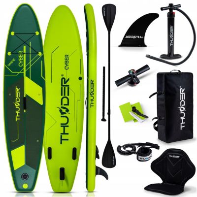 Paddle gonflable 320 cm planche SUP pour nager Thunder résistante solide pagaie et ensemble d'accessoires 1 pièce.