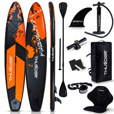 Paddle gonflable 365 cm planche SUP pour nager Thunder stable flottante ensemble complet avec accessoires 1 pièce.