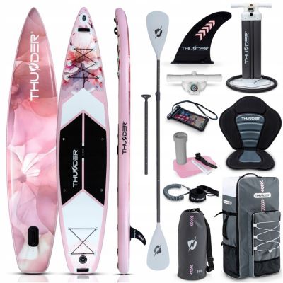 Paddle gonflable 365 cm planche SUP professionnelle pour nager Thunder avec siège sac à dos et ensemble complet 1 pièce.