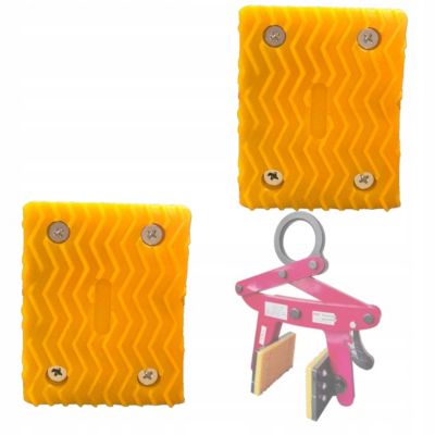 Pads Antidérapants pour Étau de Pose de Pavés RodClamp Duo - Set 2 Pièces 105x83 MM, Gomme Antidérapante