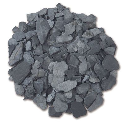 Paillage ardoise 10/40 mm (Sac de 25 kg) - Noir 25 kg