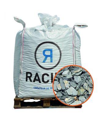 Paillage minéral ardoise grise calibre 40/70mm  Big bag 500 l - PRO435