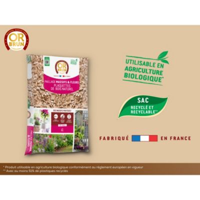 Paillage pour massifs et fleurs Or Bun 6L
