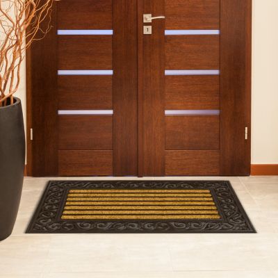 Paillasson caoutchouc grille l.45 x L.75 cm