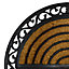 Paillasson coco caoutchouc Bugala GoodHome demi-lune L.45 x l.75 cm