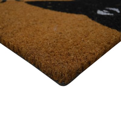 Paillasson coco Kebir Chat Hello there GoodHome L.60 x l.40 cm