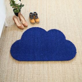 Paillasson Coco - Nuage - Bleu - 50 x 85 cm