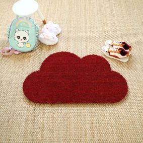 Paillasson Coco - Nuage - Rouge - 50 x 85 cm