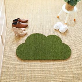 Paillasson Coco - Nuage - Vert - 50 x 85 cm