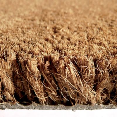 Paillasson d’entrée en fibres de coco décoratif rayures rouge 40 x 60 cm SweetSol