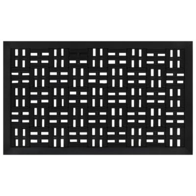 Paillasson rectangulaire 45x75 cm caoutchouc vidaXL