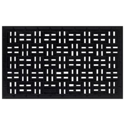 Paillasson rectangulaire 45x75 cm caoutchouc vidaXL