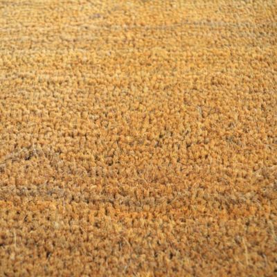 Paillasson - Tapis brosse Coco - Ecru - Ep, 17mm - Echantillon 13 x 13 cm