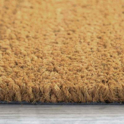 Paillasson - Tapis brosse Coco - Ecru - Ep, 17mm - Echantillon 13 x 13 cm