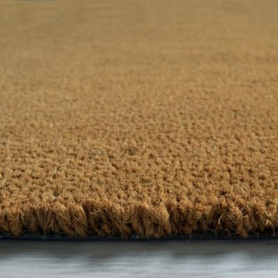 Paillasson - Tapis brosse Coco - Ecru - Ep, 23mm - Rouleau de 2m x 10m