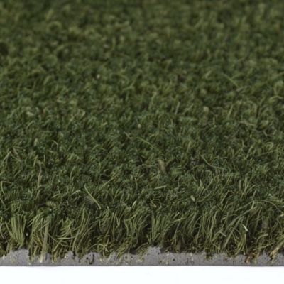 Paillasson - Tapis brosse Coco - Vert - Ep, 17mm - Rouleau de 2m x 9m