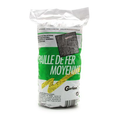 Paille de fer moyenne Gerlon nettoyage bois, métal et plâtre 100g — free download