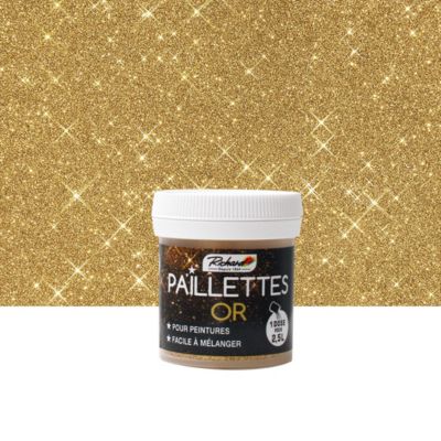 Paillettes Or Richard 30g additif décoratif pour peinture, vernis et cire