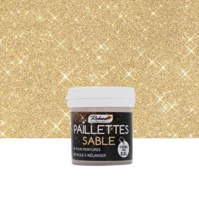 Paillettes Sable Richard 30g additif décoratif pour peinture, vernis et cire