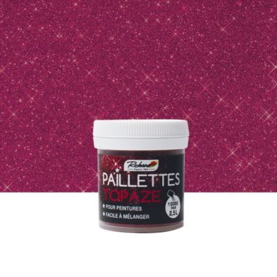 Paillettes Topaze Richard 30g additif décoratif pour peinture, vernis et cire