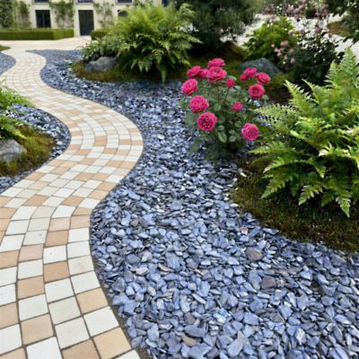 Paillis ardoise bleu 30-70 Blooma 25kg