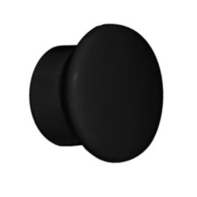 Paire d'embouts de tringle en forme de bouchon (Diam. 20 mm - Noir)