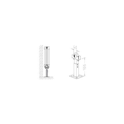 Paire de pieds pour radiateur tubulaire diam 40- support radiateur