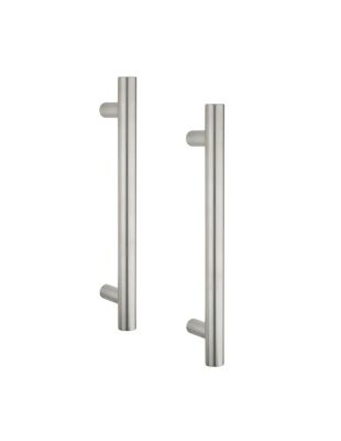 Paire de poignée pour porte battante, entr'axe 300mm, inox - THIRARD
