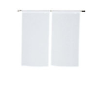 Paire de rideau vitrage Emmie blanc l.45 x H.90 cm