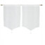 Paire de rideau vitrage Pompon blanc l.60 x H.90 cm