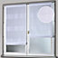 Paire de rideau vitrage Wanda blanc et argent 58 x 145 cm