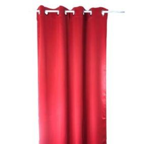 Paire de rideaux 80 % occultant 'Lola' (140x240 cm - Rouge)