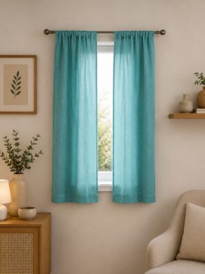 Paire de Rideaux voile uni Brise bise