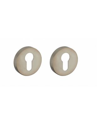 Paire de rosaces, trou de cylindre, inox - SP