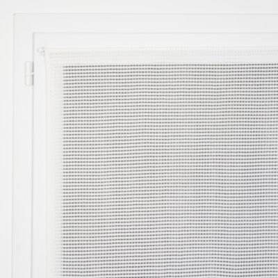 Paire de vitrage tamisant filet passe-tringle finition ourlet blanc L.160 x l.60cm Rocle