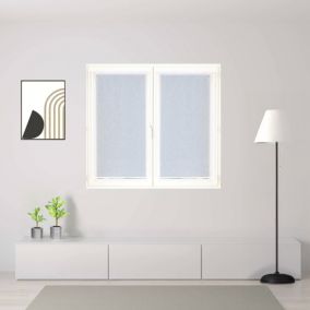Paire de voilages en étamine unie 60x90cm - Prêts à poser en blanc, Dylrev