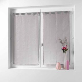 Paire de Voilages "Linahe" 90x120cm Taupe