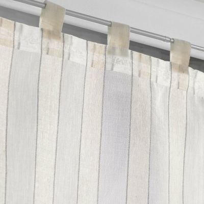 Paire pompon passants 2 x 60 x 90 cm tisse naturel charlize Sans