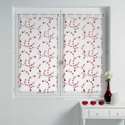 Paire Voilages 2 x Petite Fleur - Douceur d'Intérieur - Voilage  2 x 60 x 120