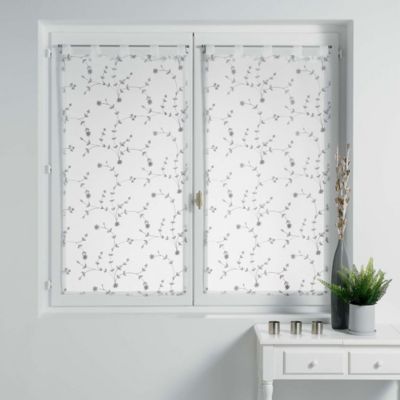 Paire Voilages 2 x Petite Fleur - Douceur d'Intérieur - Voilage  2 x 60 x 160