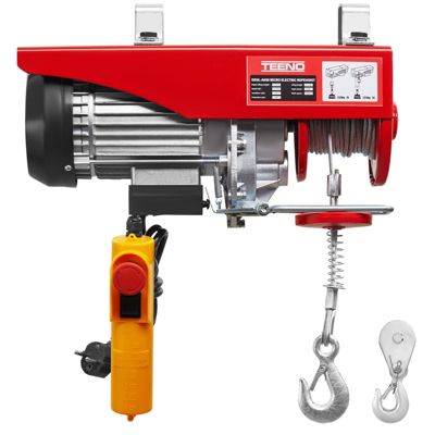 Palan électrique 1200 W, suspension simple/double, 300kg/600kg