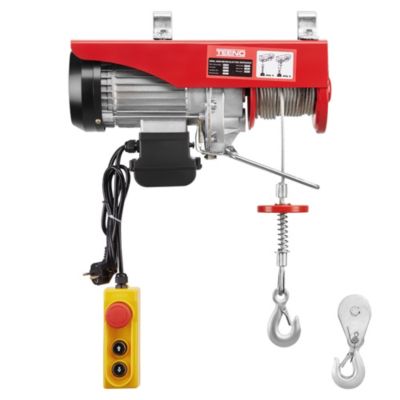 Palan électrique à poulie 1450 W, suspension simple/double de 20 mètres, capacité de charge de 400 kg/800 kg