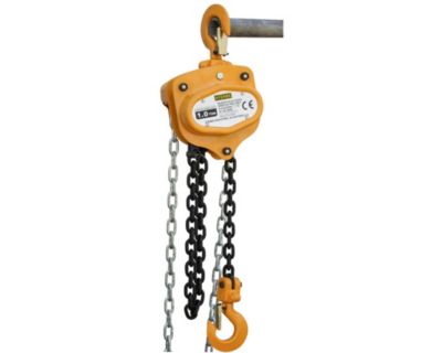 Palan manuel 1T 10m chaine 6mm 2 chaines de levage