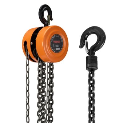 Palan Manuel à Chaine, 1000KG, 3m de Levage Max, Chaîne G80 (1 T 3.0 M)