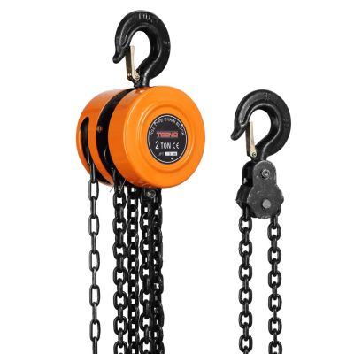 Palan Manuel à Chaine,2000KG,3m de Levage Max,Double-Chaîne de Charge,Chaîne G80