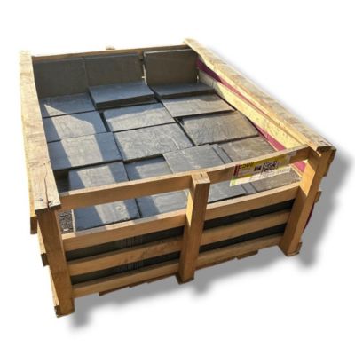 Palette 46 m2 (460 pièces) de dalles ardoise noire 40X25 cm