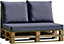 Palette bois L.120 x l.80 cm pour fabrication de mobilier