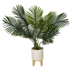 Palmier artificiel - pot céramique H72 cm - Atmosphera