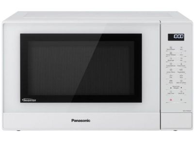 Panasonic NN-ST45KWEPG Four Micro-ondes Inverter 32L 1000W 21 Programmes Écran LCD Menu Junior Blanc